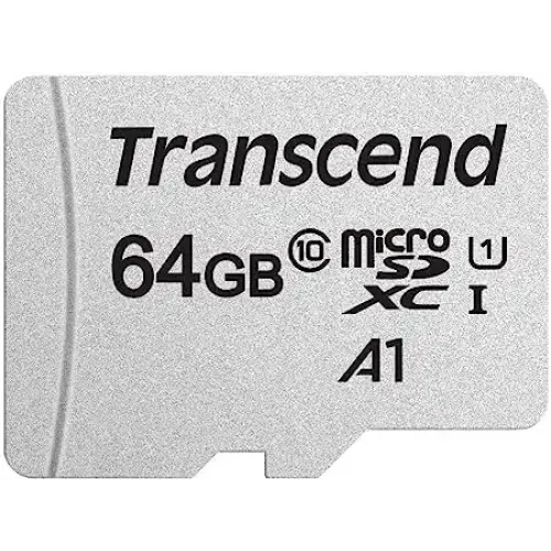 Transcend 64GB MicroSDXC/SDHC 300S Class 10 Memory Card (TS64GUSD300S)